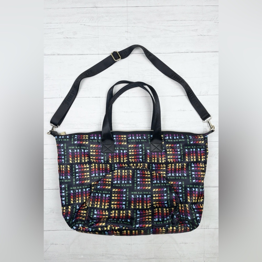 Juicy Couture Rainbow Spell-Out Tote / Shoulder Bag